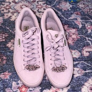 Puma Women's Light Pink Embellished Sneakers